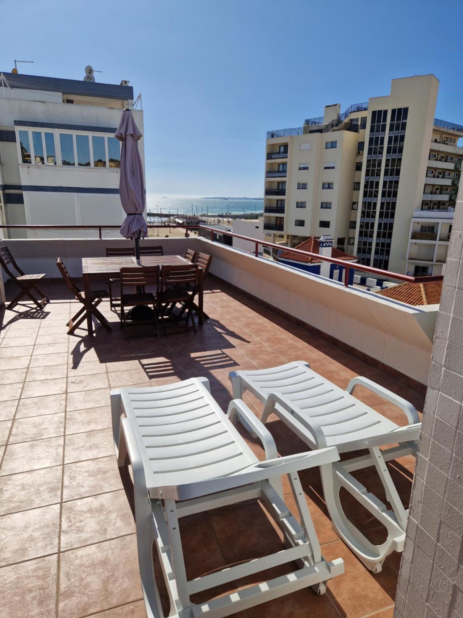Amazing Terrace Costa Da Caparica Apartment Room photo